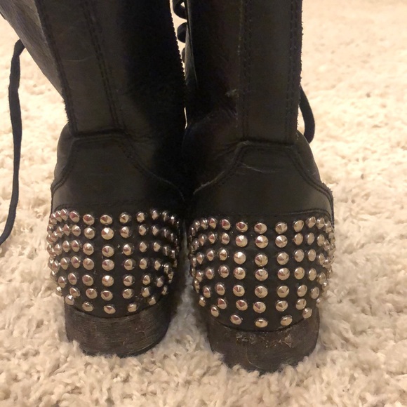 Black Steve Madden studded booties - Picture 3 of 4